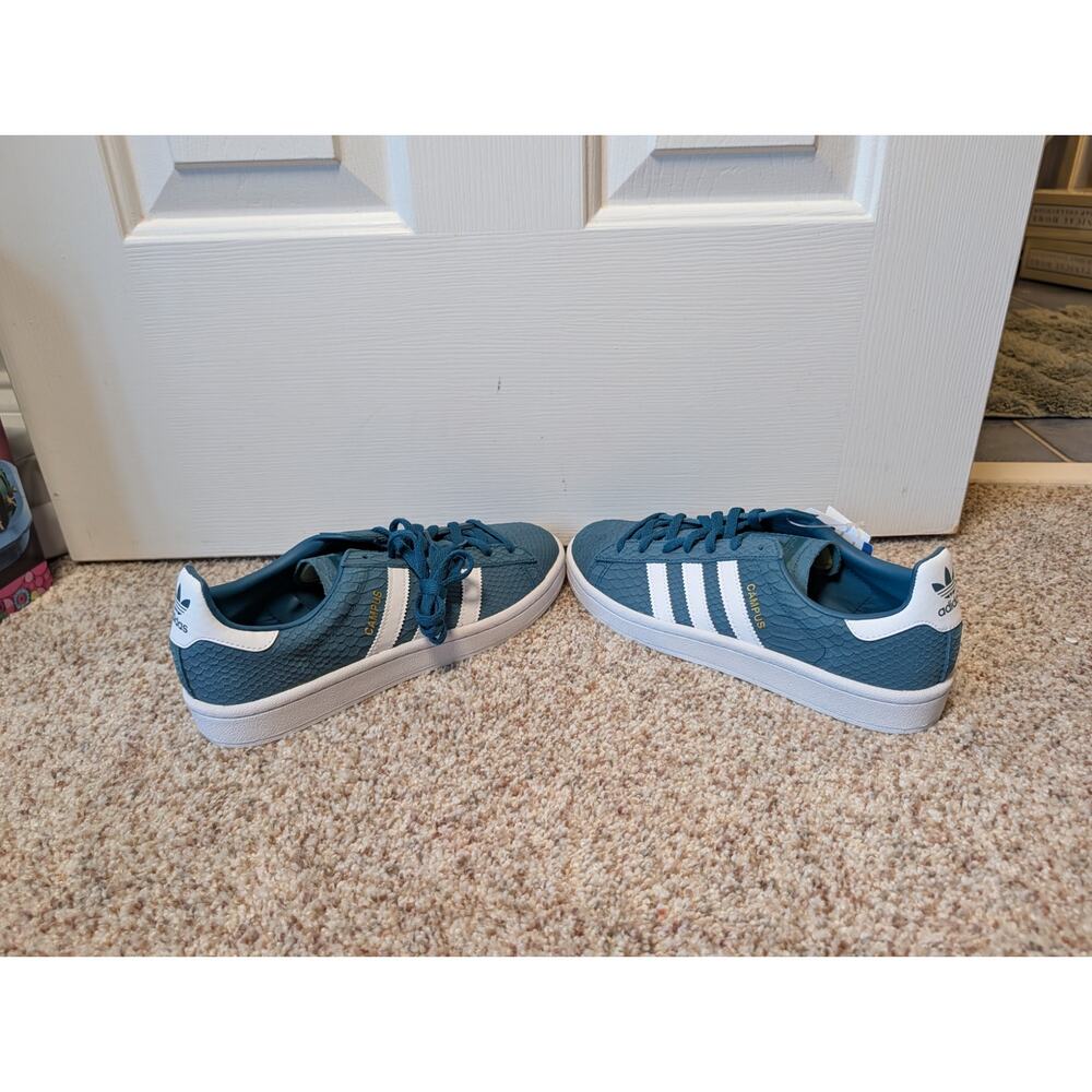 adidas Originals Campus W Petrol Night Teal Snake Shoes CQ2103 Women Size 8.5 - Picture 7 of 10
